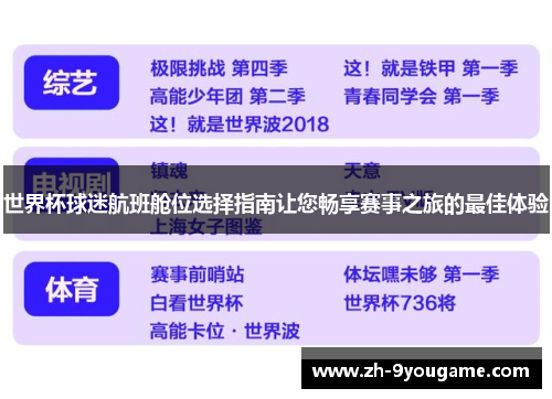世界杯球迷航班舱位选择指南让您畅享赛事之旅的最佳体验